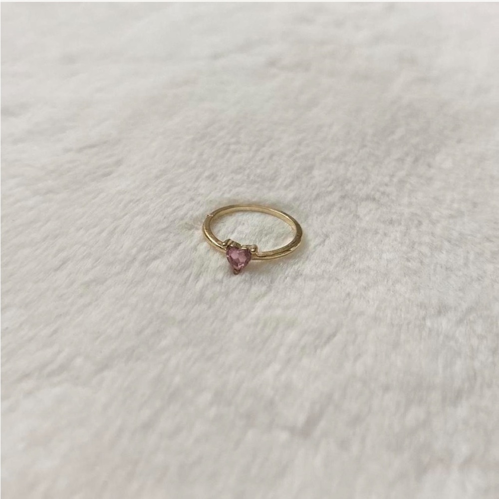 5/$15 🩷 MUST BUNDLE Gold Ring with Pink Heart Gemstone - Picture 5 of 5
